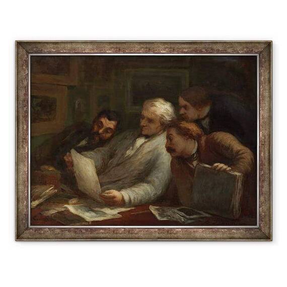 Tablou inramat - Honore Daumier - Colectionarii de imprimare - - Roveli