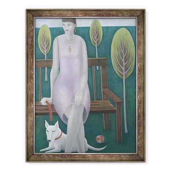 Tablou inramat - Ruth Addinall - Femeie in parc - - Roveli