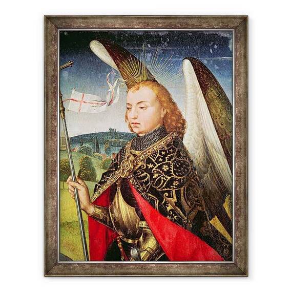 Tablou inramat - Rogier van der Weyden - Sfantul Mihail Arhanghelul - - Roveli