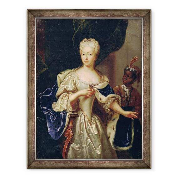 Tablou inramat - Luedden - Portret De Printesa Charlotte De Brunswick-Luneburg - - Roveli