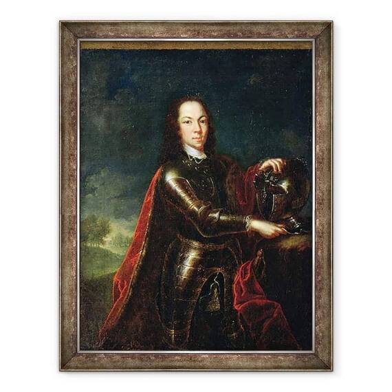 Tablou inramat - Luedden - Portretul tareviciului Alexei Petrovici al Rusiei 1690-1718 - - Roveli