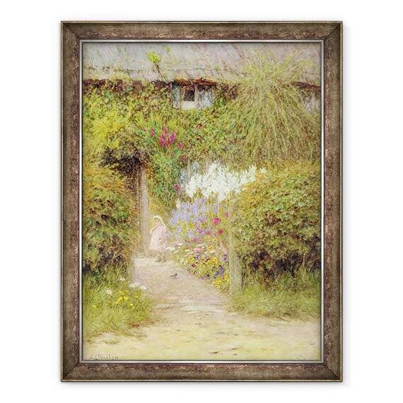 Tablou inramat - Helen Allingham - O cabana la Redlynch - - Roveli