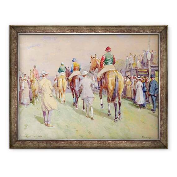Tablou inramat - John Atkinson - Steeplechases Hethersett - - Roveli