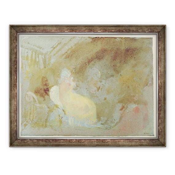 Tablou inramat - Joseph Mallord William Turner - Interior la Petworth cu figura asezata - - Roveli