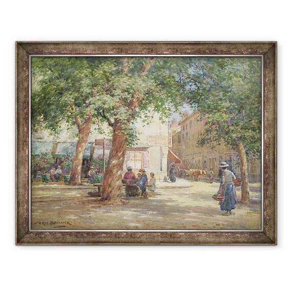Tablou inramat - William Kay Blacklock - Piata Piata - - Roveli