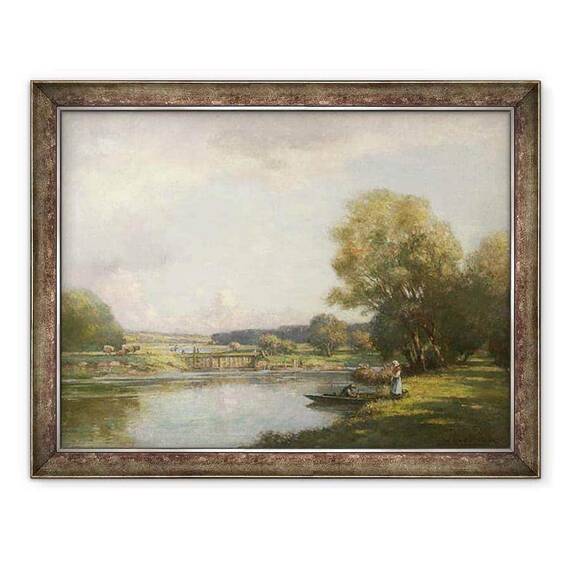 Tablou inramat - William Kay Blacklock - Vara la Hemingford Grey - - Roveli