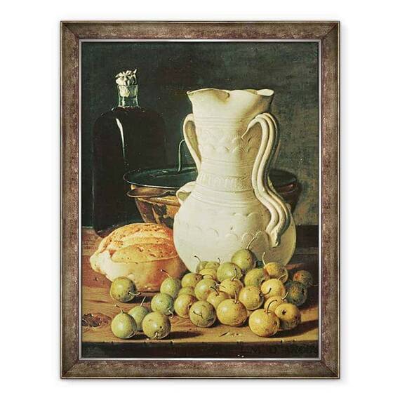 Tablou inramat - Luis Egidio Melendez - Natura moarta cu paine I - - Roveli