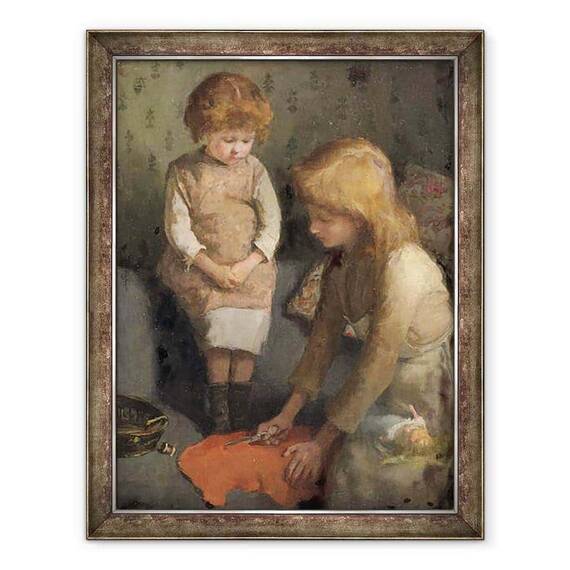 Tablou inramat - Elizabeth Adela Stanhope Forbes - Surori - - Roveli
