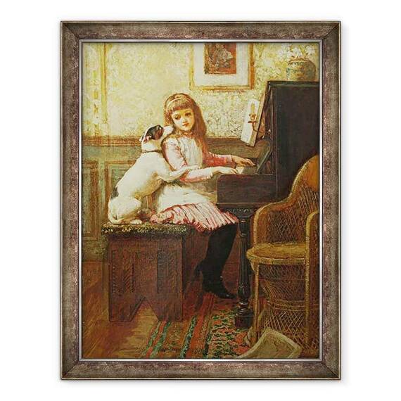 Tablou inramat - Charles Trevor Garland - Bea pentru mine doar cu ochii Tai - - Roveli
