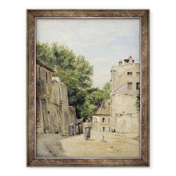 Tablou inramat - Stanislas Victor Edouard Lepine - Saint-Vincent Street - - Roveli
