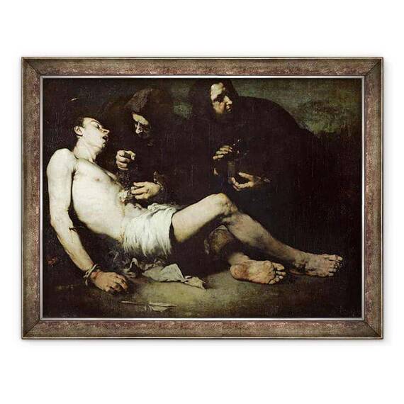 Tablou inramat - Auguste Theodule Ribot - Sfantul Sebastian - - Roveli