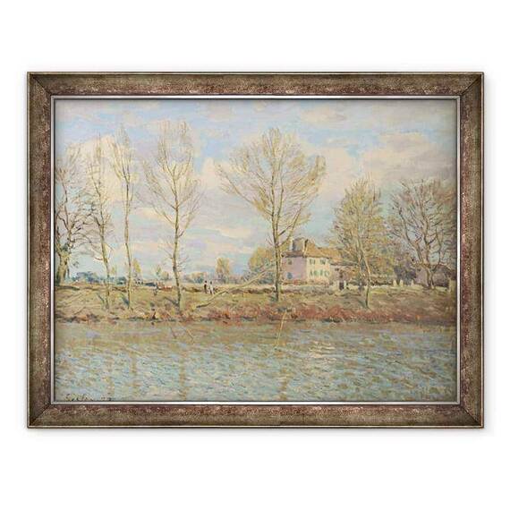 Tablou inramat - Alfred Sisley - LIle de la Grande Jatte, Neuilly-sur-Seine - - Roveli