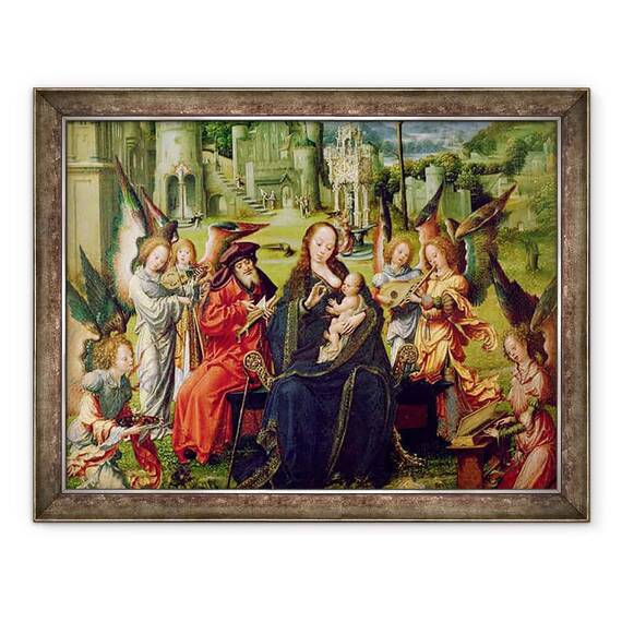 Tablou inramat - Jan Gossaert - Muzicieni Angel - - Roveli