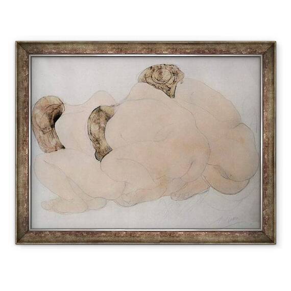 Tablou inramat - Auguste Rodin - Trei Bolovani - - Roveli