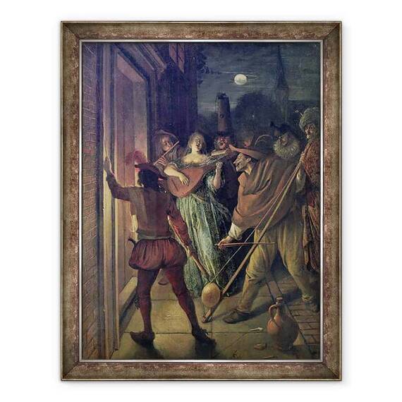 Tablou inramat - Jan Havicksz Steen - Serenade - - Roveli