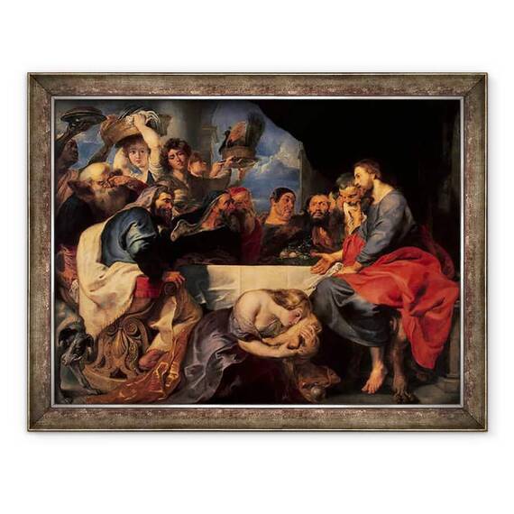 Tablou inramat - Peter Paul Rubens - Sarbatoarea in casa lui Simon Fariseul - - Roveli