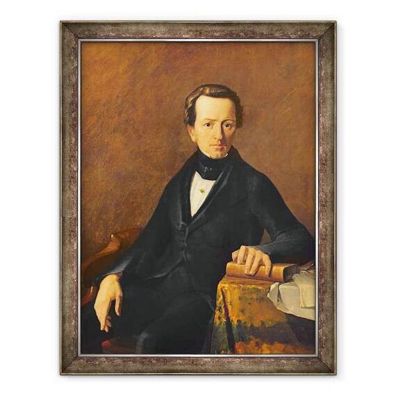 Tablou inramat - Jean-Francois Millet - Portretul Maestrului Valmont - - Roveli