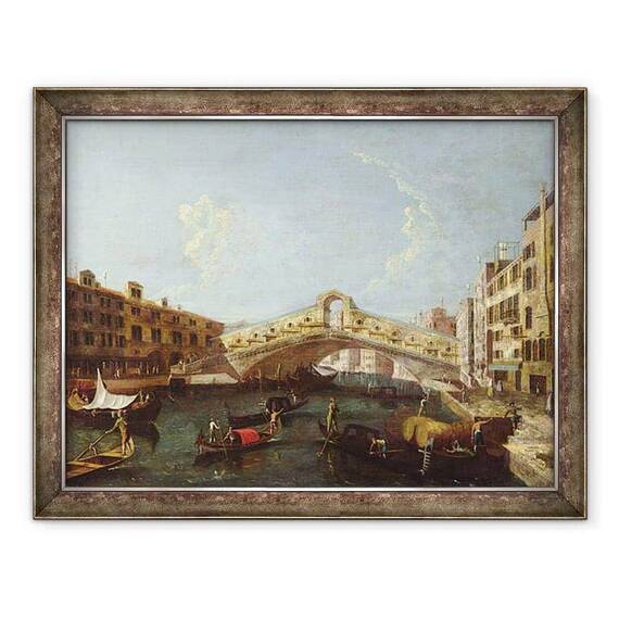 Tablou inramat - Canaletto - Rialto in Venetia - - Roveli