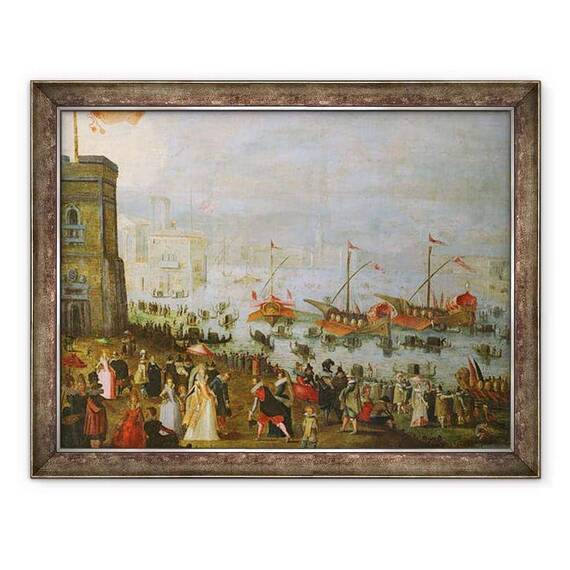 Tablou inramat - Paolo Fiammingo - O petrecere in Venetia - - Roveli
