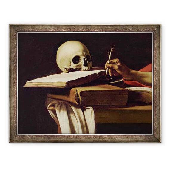 Tablou inramat - Michelangelo Merisi da Caravaggio - Sfantul Jerome Scriind - - Roveli