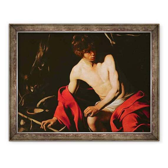 Tablou inramat - Michelangelo Merisi da Caravaggio - Sfantul Ioan Botezatorul - - Roveli