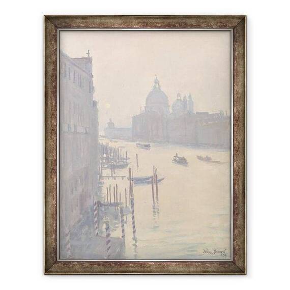 Tablou inramat - Julian Barrow - Rasarit de soare de la Podul Accademia - - Roveli
