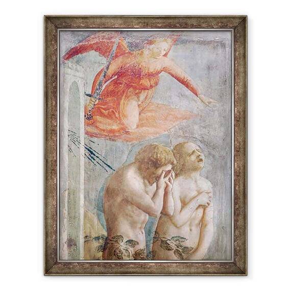 Tablou inramat - Tommaso Masaccio - Detalii despre Adam si Eva alungati din Paradis - - Roveli