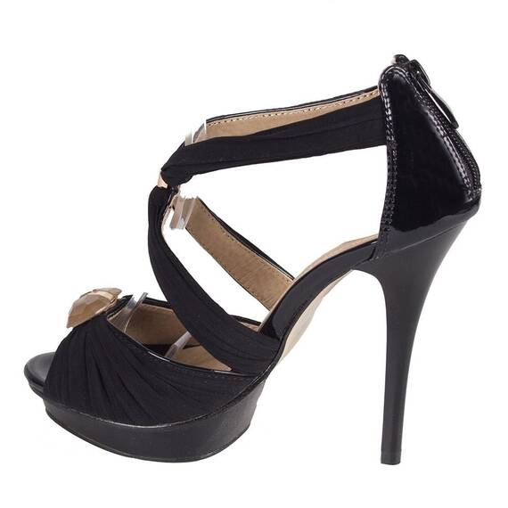 Sandale dama negre cu platforma 9379-A-1N, Culoare (12): Negru, Marime (12): 38 - 2- Roveli