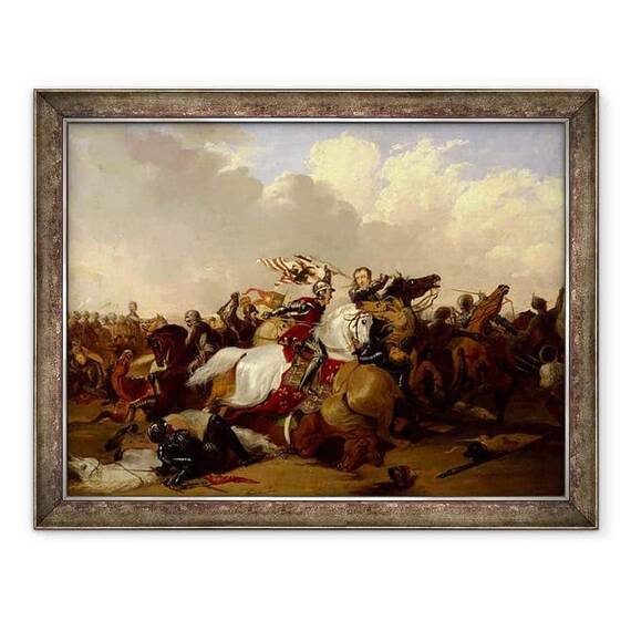 Tablou inramat - Abraham Cooper - Batalia de la Bosworth - - Roveli
