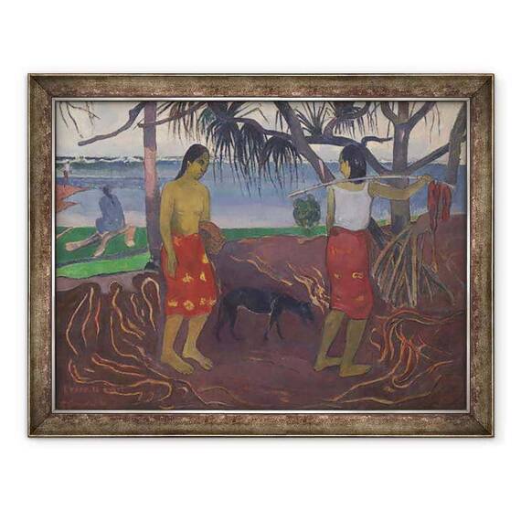 Tablou inramat - Paul Gauguin - Sub Pandanus I Raro te Oviri - - Roveli