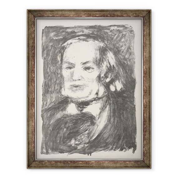 Tablou inramat - Pierre Auguste Renoir - Portretul lui Richard Wagner - - Roveli