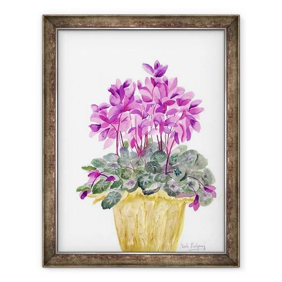 Tablou inramat - Neela Pushparaj - Cyclamen - - Roveli