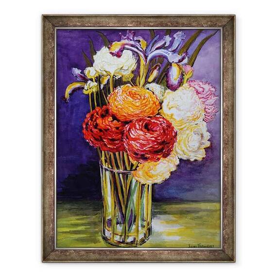 Tablou inramat - Joan Thewsey - Ranunculus intr-un pahar 2000 - - Roveli