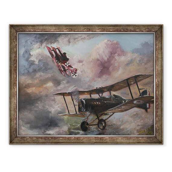 Tablou inramat - Vincent Alexander Booth - Dogfight 1917, 1995 - - Roveli