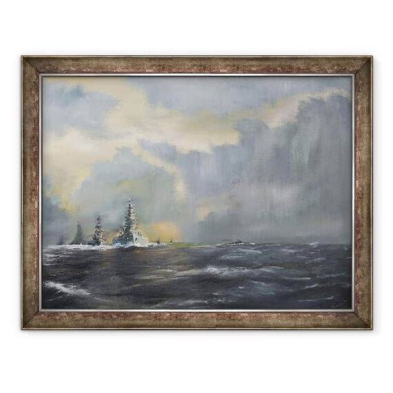 Tablou inramat - Vincent Alexander Booth - Flota japoneza in Pacific 1942, 2013 - - Roveli