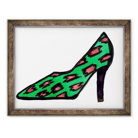 Tablou inramat - Daisy de Villeneuve - Toc Verde - - Roveli