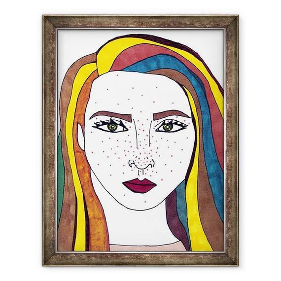 Tablou inramat - Daisy de Villeneuve - Autoportret II - - Roveli