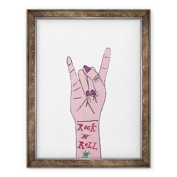 Tablou inramat - Daisy de Villeneuve - Rock n Roll - - Roveli