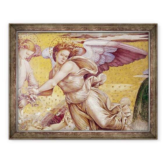 Tablou inramat - Luca Signorelli - Detaliu al celor alesi in Paradis, de la Capela Madonnei di San Brizio - - Roveli