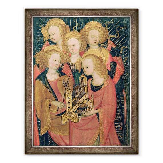 Tablou inramat - Stefano di Giovanni da Verona - Muzicieni inger - - Roveli