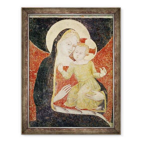 Tablou inramat - Scoala Italiana - Virgin si Copil - - Roveli