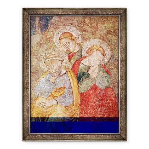 Tablou inramat - Giotto di Bondone - Apostolii de pe Muntele Maslinilor - - Roveli