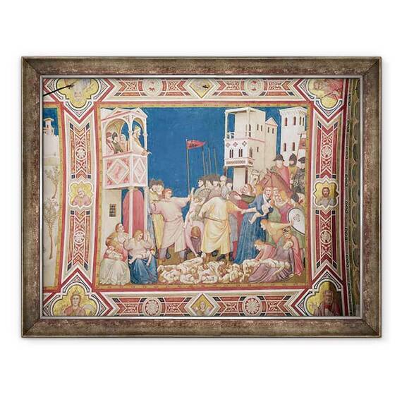 Tablou inramat - Giotto di Bondone - Masacrul Inocentilor - - Roveli