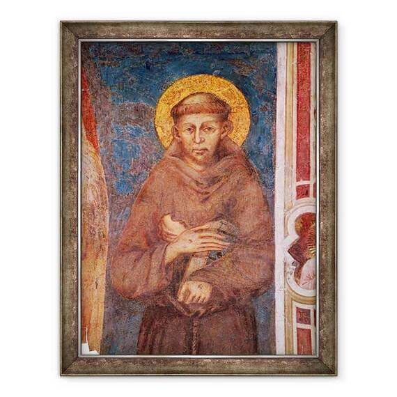 Tablou inramat - Cimabue - Sfantul Francisc fresca - - Roveli