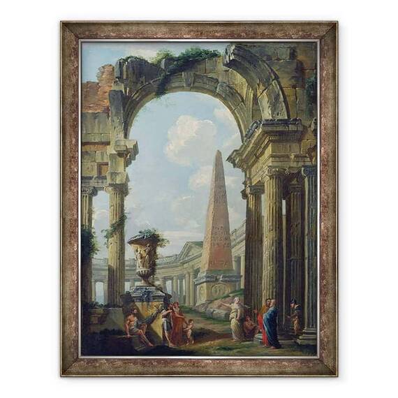 Tablou inramat - Giovanni Paolo Pannini - Ruine - - Roveli