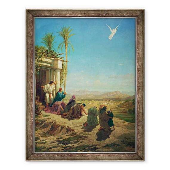Tablou inramat - Gustave Dore - ingerul lui Tobias - - Roveli