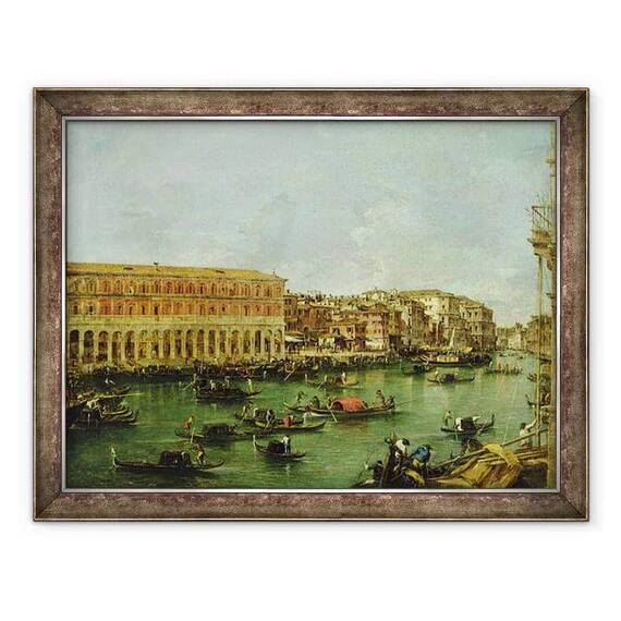Tablou inramat - Francesco Guardi - Vedere spre Canal Mare, Venetia - - Roveli