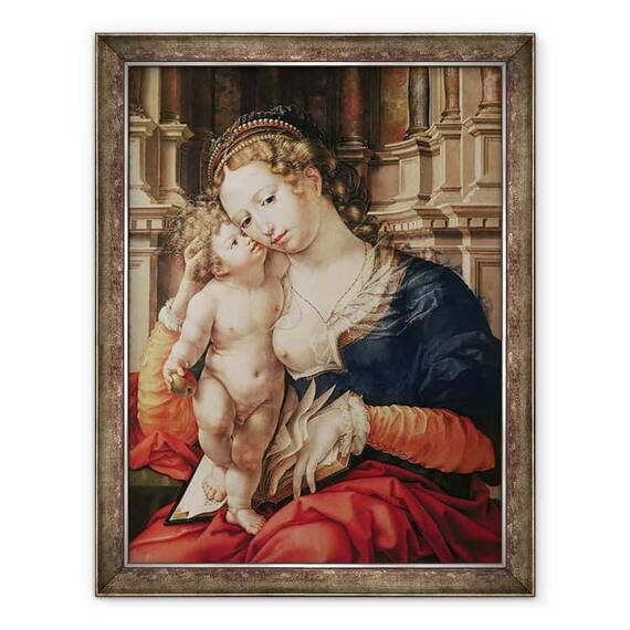 Tablou inramat - Jan Gossaert - Virgin si Copil - - Roveli
