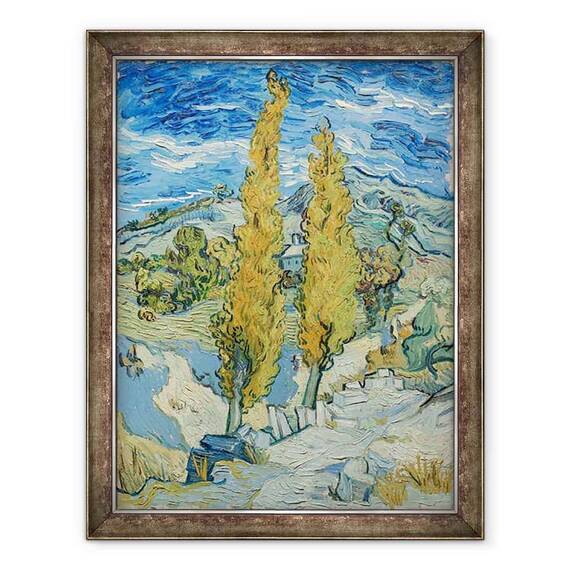 Tablou inramat - Vincent van Gogh - Plopii de la Saint-Rémy - - Roveli