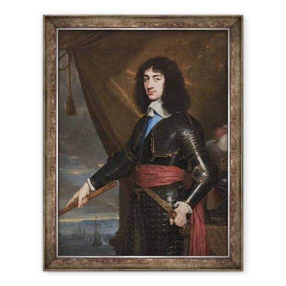 Tablou inramat - Philippe de Champaigne - Portret De Regele Carol al II-lea al Angliei - - Roveli